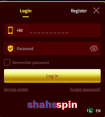 Shahsspin login preview